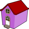 A Little Purple House Clip Art